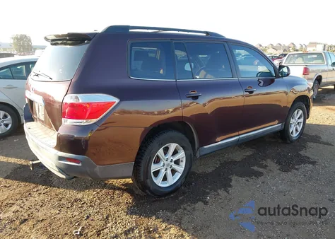 2012 Toyota Highlander Base V6 z USA, uszkodzony, nr VIN 5TDZK3EHXCS079065